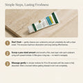GlowFix Herbal Underarm Care Cream — cream texture on fingertip