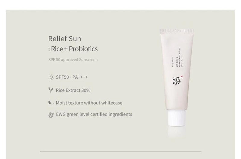 Beauty of Joseon Relief Sun — Korean sunscreen swatched on skin