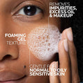 Toleriane Foaming Cleanser — soft airy lather texture on hands