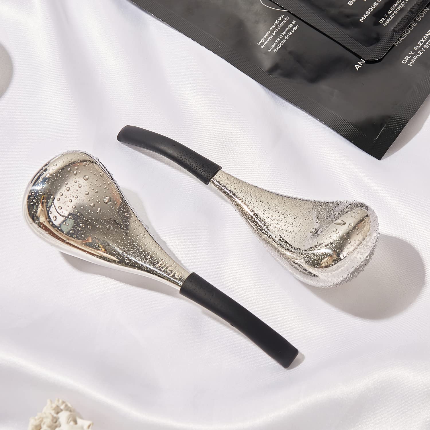 Stainless Steel Ice Globes for Facial Skin Care - Cryo Sticks for Women, Esthetician Supplies with Storage Case