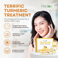 Turmeric Brightening Set — cream and serum formulas close-up