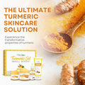 Turmeric Brightening Set — face cleanser, body scrub, cream, and facial serum