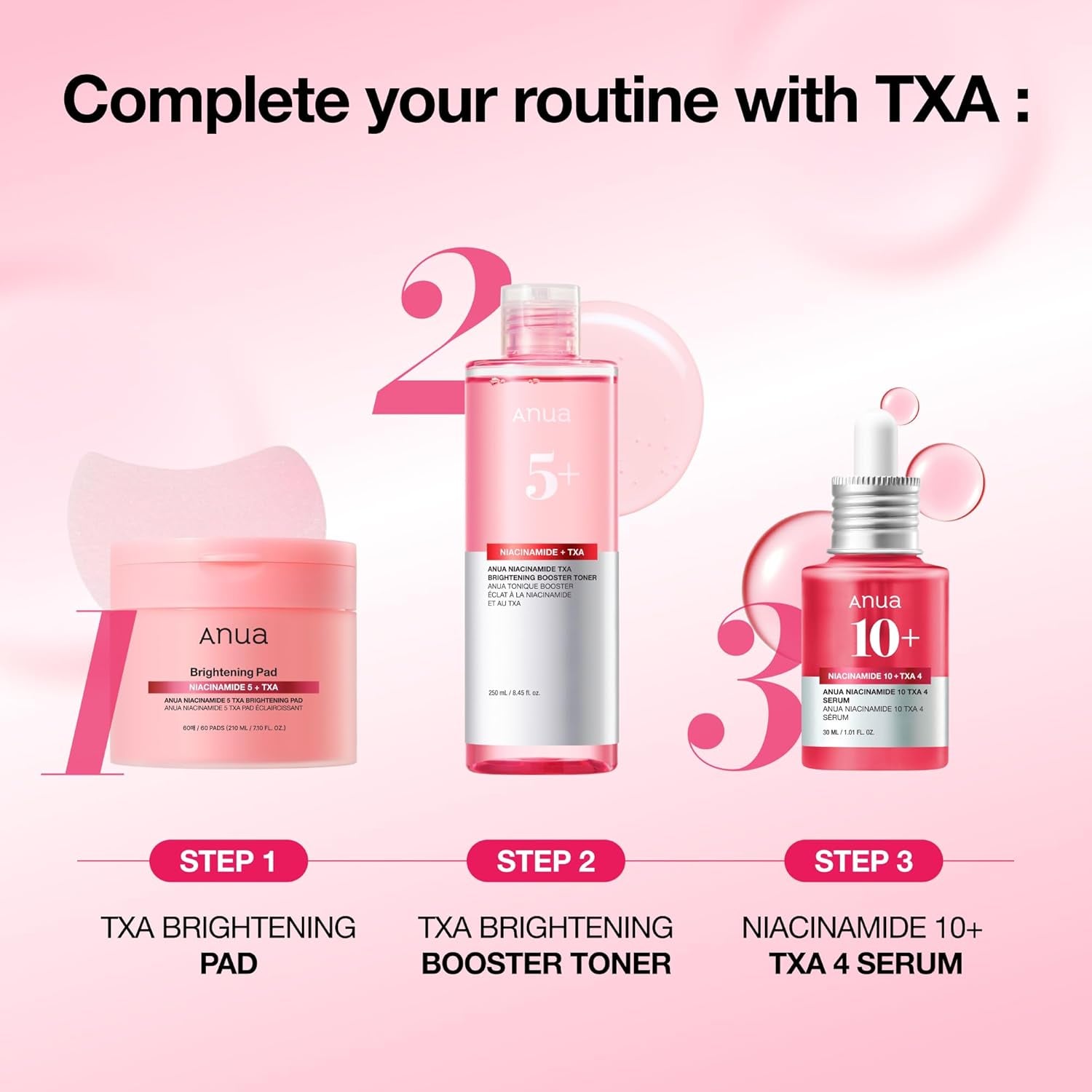 Niacinamide 10 + TXA 4 Serum, Dark Spot Care, Hyaluronic Acid, Tranexamic Acid, Lightweight & Hydrating All-In-One Daily Facial Serum for Glass Skin, Korean Skincare, 1.01 Fl.Oz
