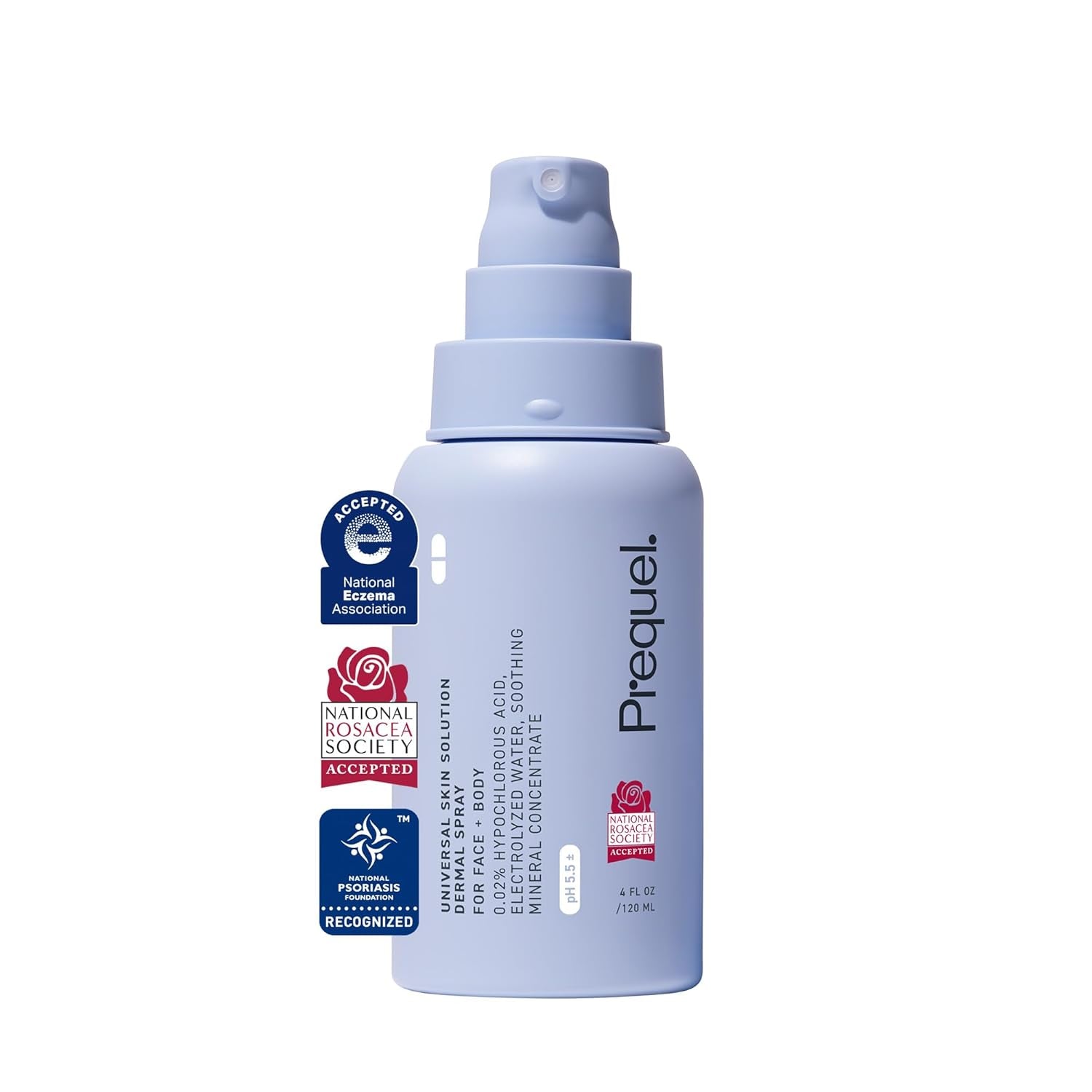 Skin Universal Skin Solution Hypochlorous Acid Spray for Face and Body. Fine Mist HOCL Facial Cleanser and Dermal Spray with Minerals & Electrolyzed Water - Ph-Stabilized Care. 4Oz