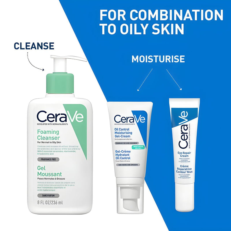 CeraVe Oil Control Gel-Cream — smooth matte application on skin