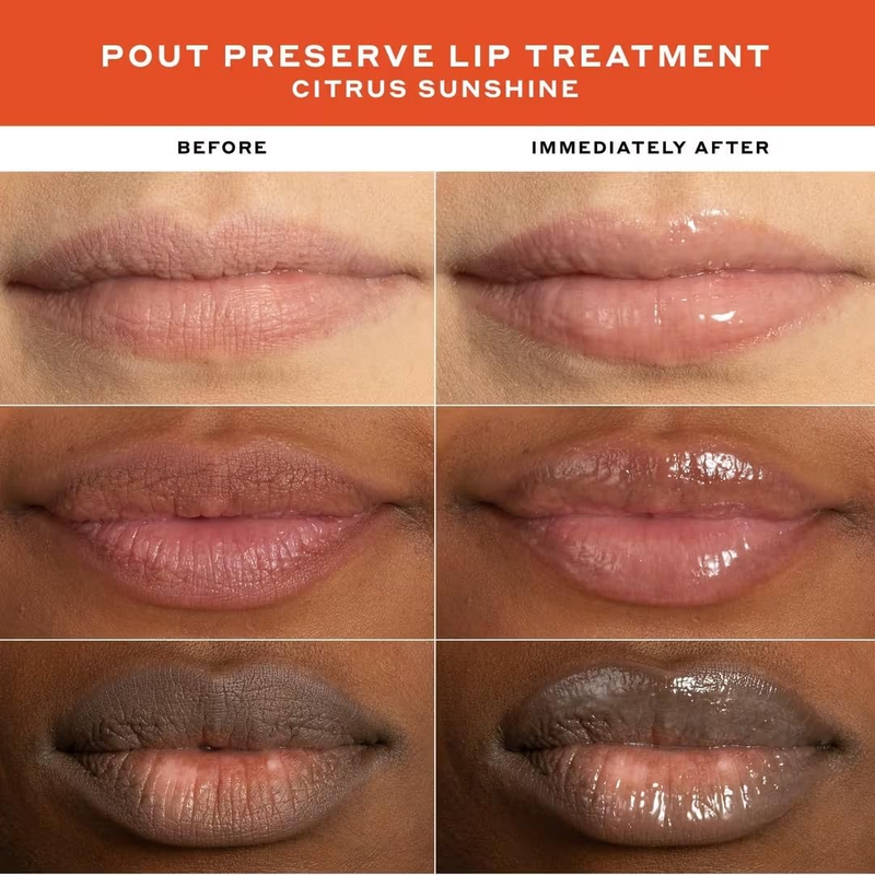 Ole Henriksen Pout Preserve — sheer glossy finish on lips