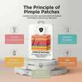 Star Hydrocolloid Pimple Patches — benefits and how-it-works infographic
