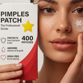 GlowFix Star Hydrocolloid Pimple Patches — box of 400 patches lifestyle shot