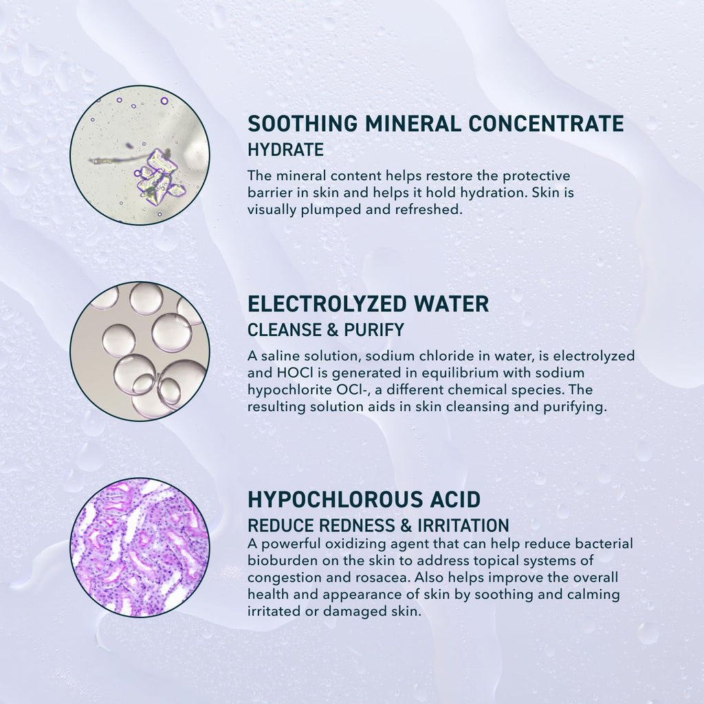 Skin Universal Skin Solution Hypochlorous Acid Spray for Face and Body. Fine Mist HOCL Facial Cleanser and Dermal Spray with Minerals & Electrolyzed Water - Ph-Stabilized Care. 4Oz